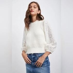 Rails Dhalia Eyelet Lace‎ Combo Sweater